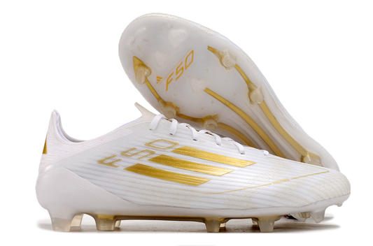 F50 Elite FG Laced White & Gold