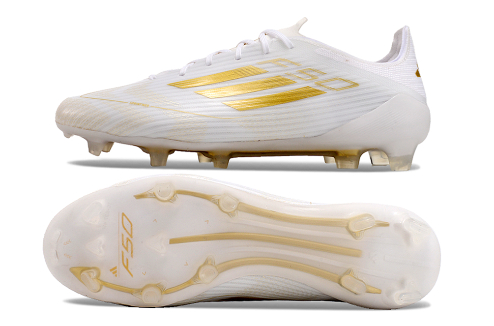 F50 Elite FG Laced White & Gold