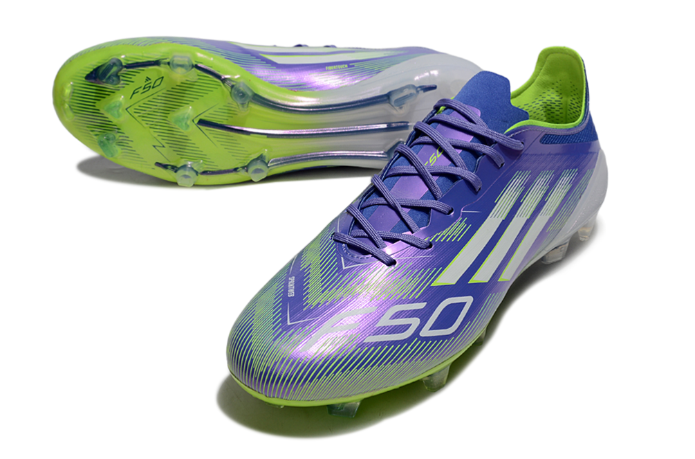 F50 Elite FG Laced Purple/Green