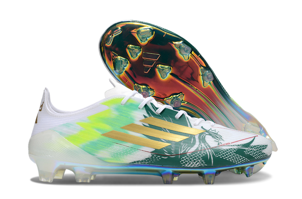 F50 Elite FG Laced Green/White